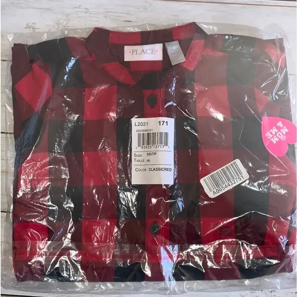 5/$25 NWT The‎ Children's Place Plaid Button Up Shirt